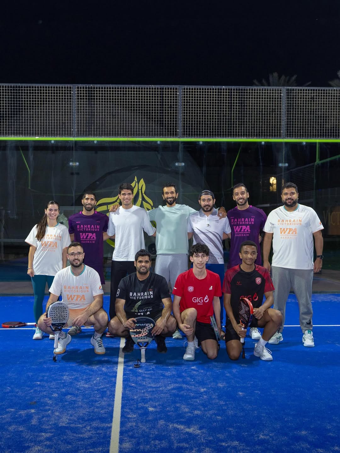 Padel team walk-in